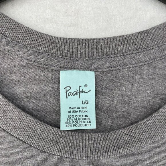San Diego California Shirt Men's Sz L Gray Graphic Crew Neck Regular Fit Pacific - Picture 10 of 11